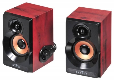Колонки Оклик OK-161 2.0 темное дерево 6Вт
