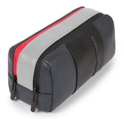 Косметичка Piquadro Urban BY3880UB00/GRN черный/серый натур.кожа