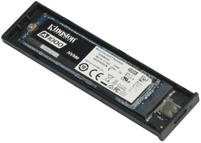 Внешний корпус SSD AgeStar 31UBVS6C NVMe/SATA USB 3.2 алюминий черный M2 2280 м