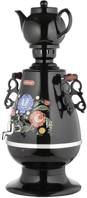 Самовар Centek CT-0091 B (черн+рисунок), 4.0л, 2300Вт, поддерж.t + LED индикатор, керам заварник