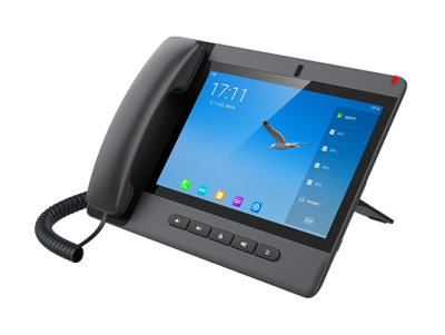 Sip-телефон Fanvil Android 9.0 Built-in Adjustable 8MP Camera with a Privacy Cover10-party Audio Conference,3-party Video ConferencPTM handsetDual Gigabit ports, PoE IntegratedHD Voice20 SIP Lines (A320 Black)