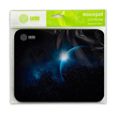Коврик для мыши Cactus CS-MP-P04XS Микро черный 220x180x2мм