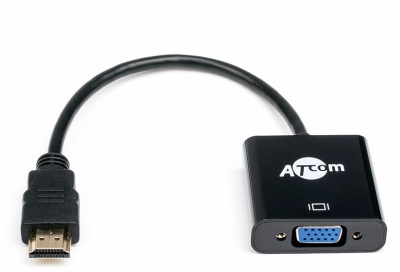 Переходник 0.1 m HDMI => Vga ATcom HDMI (m) - VGA (f) 0.1 м (AT1013)