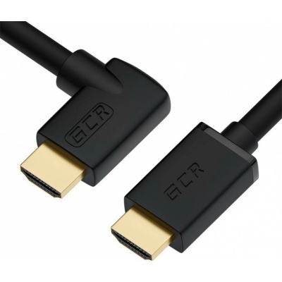 GCR Кабель 3.0m HDMI 2.0, M/M правый угол, черный, HDR 4:2:2, Ultra HD, 4K 60 fps 60Hz/5K*30Hz, 3D, AUDIO, 18.0 Гбит/с, 28/28 AWG, GCR-52323