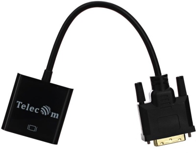 Кабель-переходник DVI-D 25M ---> VGA 15F  Telecom <TA491> VCOM Telecom DVI-D 25M ---> VGA 15F (TA491)