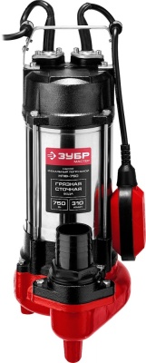 Садовый насос фекальный Зубр НПФ-750 750Вт 18600л/час