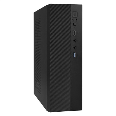 Exegate EX291267RUS Корпус Desktop ExeGate MI-301U (mATX/mini-ITX, без БП, 1*USB+1*USB3.0, аудио, черный)
