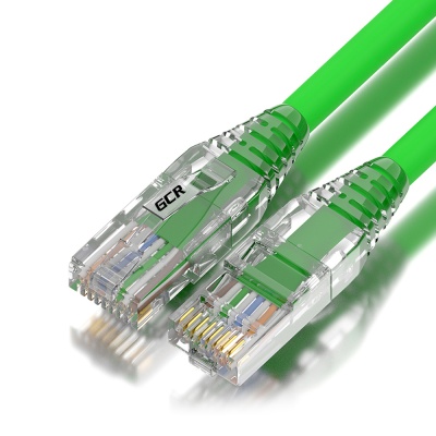 GCR Патч-корд 0.5m LSZH UTP кат.5e, зеленый, коннектор ABS, 24 AWG, ethernet high speed 1 Гбит/с, RJ45, T568B, GCR-52620 Greenconnect RJ45(m) - RJ45(m) Cat. 5e UTP  0.5м зеленый (GCR-52620)