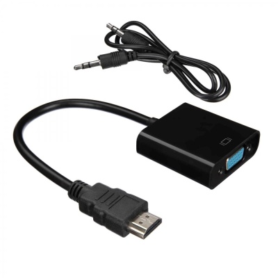 Кабель ACD Кабель-адаптер ACD-DAHVF-01B |ACD-DAHVF-01B| HDMI-VGA, Golden Plated, 19m/15f, Черный, 0.2м (742576)