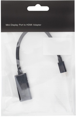 Переходник Mini DisplayPort(m) <=> HDMI (f) 0.1 м черный ATcom Mini DisplayPort (m) - HDMI (f) 0.1 м (AT1042)