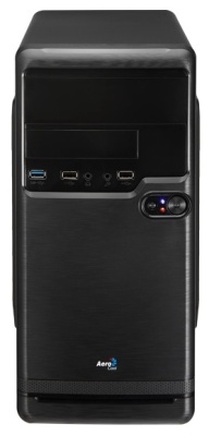 Корпус Aerocool Qs-182 черный без БП mATX 2x120mm 2xUSB2.0 1xUSB3.0 audio