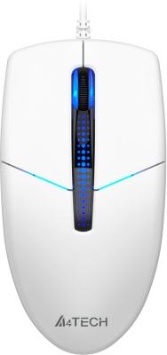 Мышь A4Tech N-530S белый оптическая (1200dpi) silent USB (3but)