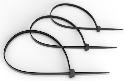 Cabeus CTBL-370 Стяжка нейлоновая неоткрывающаяся, безгалогенная (halogen free), 370x3.6мм, черная (100 шт) (CTBL-370)