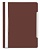 Папка-скоросшиватель Бюрократ -PS20BROWN A4 прозрач.верх.лист пластик коричневый 0.12/0.16