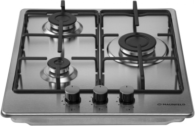 Газовая варочная поверхность Maunfeld EGHS.43.3STS-ES нержавеющая сталь