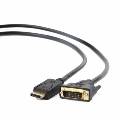 Кабель Cablexpert Кабель DisplayPort-DVI Cablexpert CC-DPM-DVIM-3M, 20M/25M, 3.0м, черный, экран, пакет