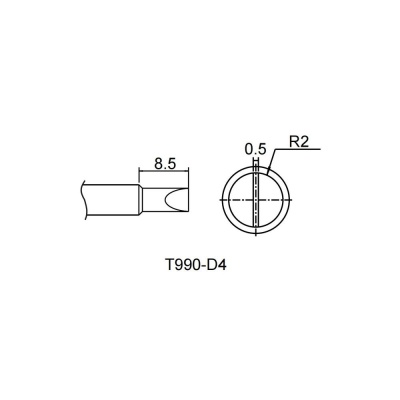 Аксессуары для пайки Atten Жало со встроенным нагревателем , T990-D4