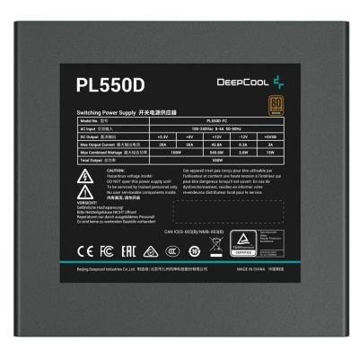 Блок питания ПК Deepcool PL550D (R-PL550D-FC0B-WDEU-V2)