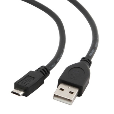 Кабель Cablexpert Кабель USB 2.0 Pro Cablexpert CCP-mUSB2-AMBM-1M AM/microBM 5P, 1м, экран, черный, пакет (082105)
