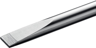 KRAFTOOL Отвертка "EXPERT", Cr-Mo-V сталь, двухкомпонентная противоскользящая рукоятка, SL, 5,0x100 мм [250071-5.5-100]