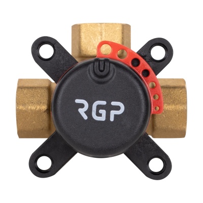 Клапан поворотный 3-ходовой SHUFT DN15, Kvs1.0, PN10, ВР1/2