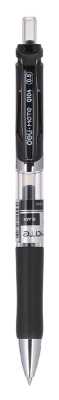 Ручка гелевая Deli EQ10420 Mate авт. 0.5мм резин. манжета прозрачный черные чернила