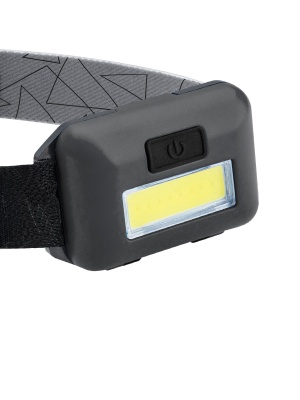 Фонарь налобный светодиодный , COB 3вт, 3*AAA