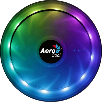 Устройство охлаждения(кулер) Aerocool Core Plus Soc-FM2+/AM2+/AM3+/AM4/1150/1151/1155 4-pin 15-25dB Al 110W 305gr LED Ret
