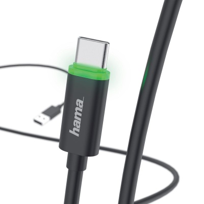 Кабель Hama 00178335 USB Type-C (m) USB A(m) 1м черный