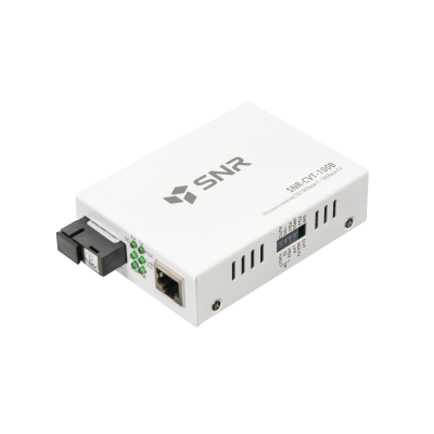Медиаконвертер SNR Медиаконвертер  10/100-Base-T / 100Base-FX, Tx/Rx: 1550/1310нм (SNR-CVT-100B)