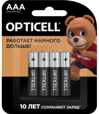 Батарейка OPTICELL 5051002 алкалиновый AAA/LR03 (блист. 4шт) Basic Opticell