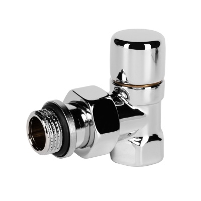Набор термостатический для радиатора угловой Royal Thermo Design 1/2"М30х1,5 (Хром)