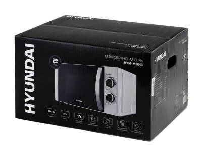 Микроволновая Печь Hyundai HYM-M2043 20л. 700Вт белый/черный