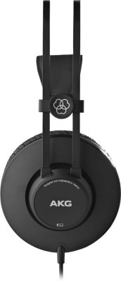 Наушники мониторные AKG K52 2.5м черный проводные оголовье (3169H00010)