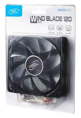 Вентилятор Deepcool WIND BLADE 120 120x120x25mm 3-pin 4-pin (Molex)26dB LED Ret