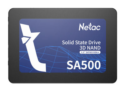 Ssd накопитель Netac SSD SA500 2.5 SATAIII 3D NAND 480GB, R/W up to 520/450MB/s, 3y wty (NT01SA500-480-S3X)