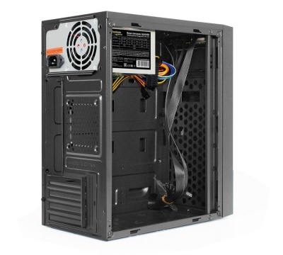 Exegate EX292349RUS Корпус Minitower ExeGate BAA-113-AAA400 (mATX, БП AAA400 с вент. 8см, 2*USB, аудио, черный)