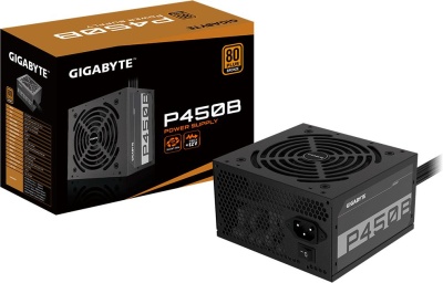 Блок питания Gigabyte ATX 450W GP-P450B 80+ bronze (24+4+4pin) APFC 120mm fan 6xSATA RTL