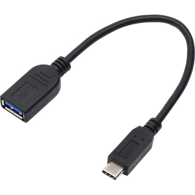 Переходник Type-C(m) <=> USB 3.0 AF (OTG), черный Переходник Atcom Type-C/USB 3.0 F OTG (AT1310)