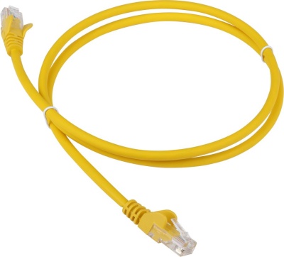 Патч-корд Lanmaster UTP LAN-PC45/U5E-2.0-YL вилка RJ-45-вилка RJ-45 кат.5е 2м желтый LSZH (уп.:1шт)