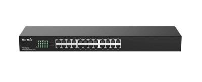 Tenda TEG1024G Коммутатор неуправляемый, 24 порта, 24x1 Гбит/с, установка в стойку, металлический корпус