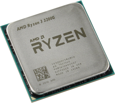 Процессор CPU AMD Ryzen 3 3200G, 4/4, 3.6-4.0GHz, 384KB/2MB/4MB, AM4, 65W, Radeon Vega 8, OEM, 1 year (YD3200C5M4MFH)