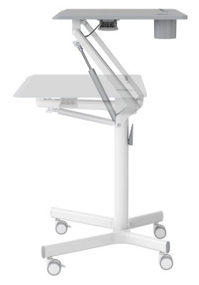 Стол для ноутбука Cactus VM-FDS101B столешница МДФ серый 70x52x106см (CS-FDS101WGY)