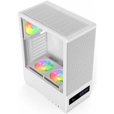 Корпус для ПК ACD Citadel 108DW ATX, Type-C + 2 X USB ports + HD audio combo, Mesh, TG, White