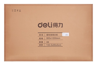 Доска стеклянная Deli 8736 стеклянная белый 90x120см стекло магнитный 4 магнита/2 маркера/стиратель