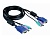 Кабель для коммутатора консоли D-Link DKVM-CB, Cable Kit for DKVM Products, PS/2 keyboard cable, PS/2 mouse cable, Monitor cable, 1.8m (DKVM-CB)