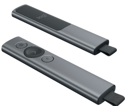 Презентер Logitech Spotlight Radio USB (30м) серый