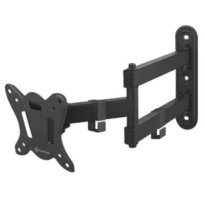 Кронштейн ONKRON кронштейн для телевизора 10"-32" наклонно-поворотный, чёрный NP15 (NP15-B)