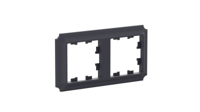 ATLASDESIGN ANTIQUE 2-постовая рамка, универсальная, КАРБОН