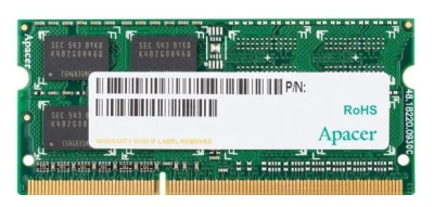 Оперативная память Apacer  DDR3   4GB  1600MHz SO-DIMM (PC3-12800) CL11 1.5V (Retail) 512*8 (AS04GFA60CATBGC/DS.04G2K.KAM) (AS04GFA60CATBGC)